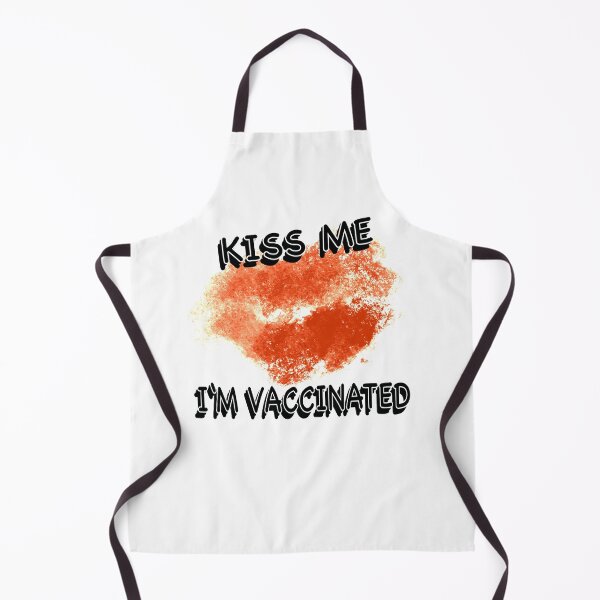 Item preview, Kiss Me I'm vaccinated - Red Lips designed and sold by BusyMonkeys.