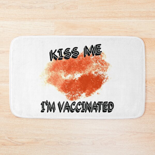 Item preview, Kiss Me I'm vaccinated - Red Lips designed and sold by BusyMonkeys.