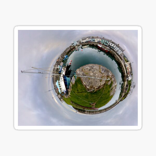 Hurry Head Harbour, Carnlough, County Antrim - Sky out Sticker
