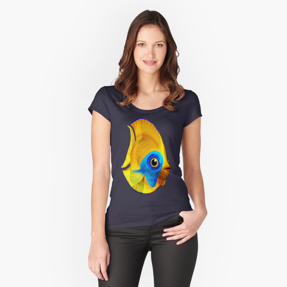 Item preview, Fitted Scoop T-Shirt designed and sold by BluedarkArt.
