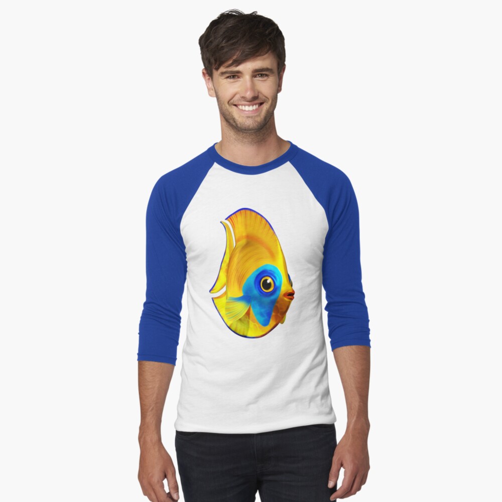Item preview, Baseball ¾ Sleeve T-Shirt designed and sold by BluedarkArt.