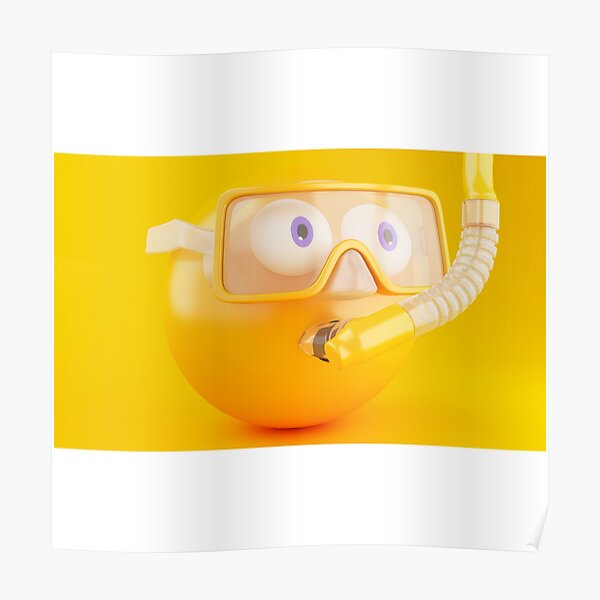 "Underwater Emoji" Poster for Sale by Selester11 Redbubble