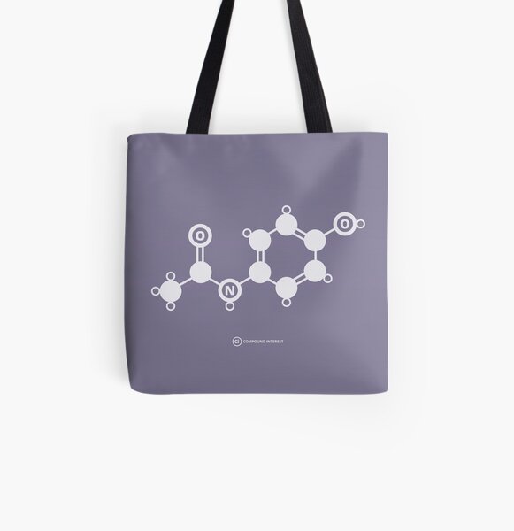 Paracetamol All Over Print Tote Bag