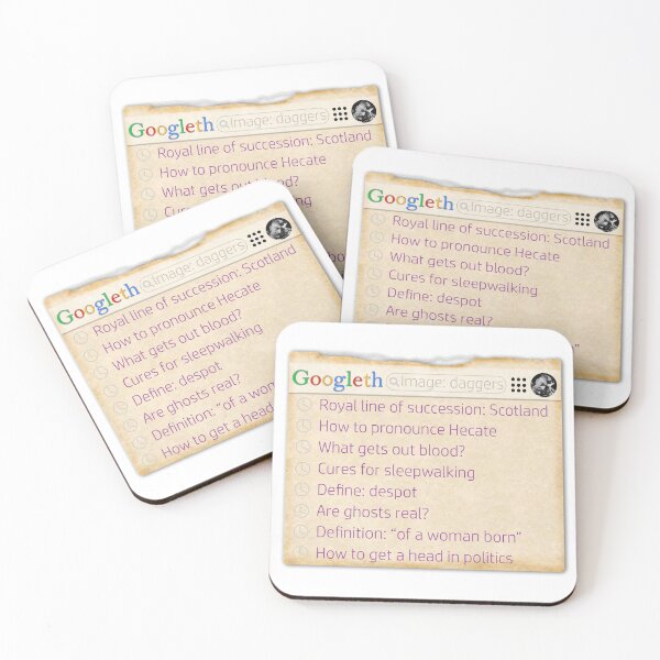 Item preview, Macbeth's search history designed and sold by findingdamo.