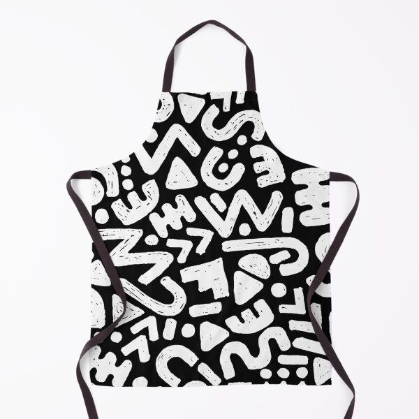 Item preview, Abstract 80s inspired pattern 04 black/white designed and sold by MamSelle.
