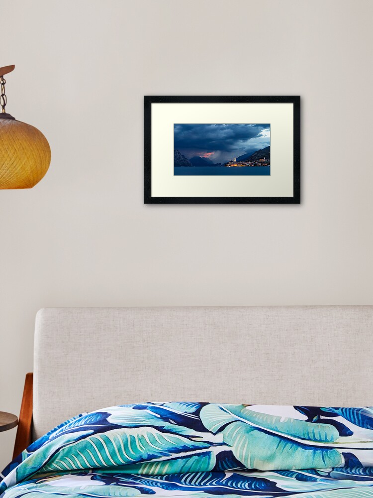Thumbnail 2 of 7, Framed Art Print, When night falls designed and sold by ticeru.