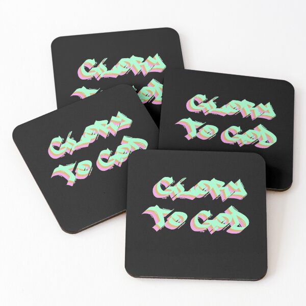 Item preview, Glory To God Graffiti Text Multicolor 3 designed and sold by everything4eva.