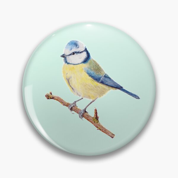 Item preview, Blue Tit Pale Green designed and sold by CasmahCreations.