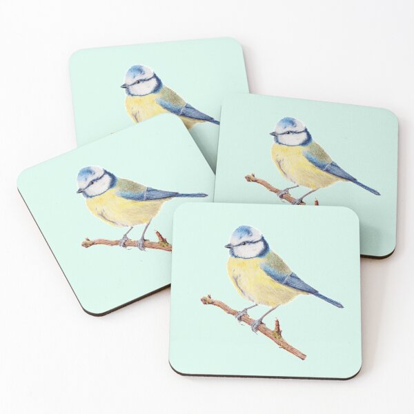 Item preview, Blue Tit Pale Green designed and sold by CasmahCreations.