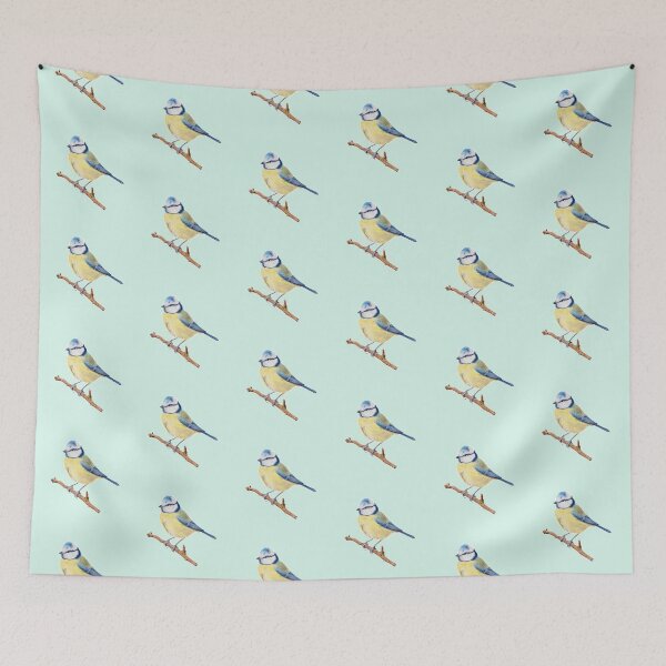 Item preview, Blue Tit Pale Green designed and sold by CasmahCreations.