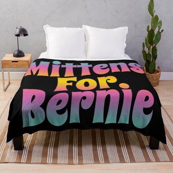 Item preview, Mittens For Bernie (Funny Trending Meme • Vintage Groovy 70's Look) designed and sold by SassyClassyMe.