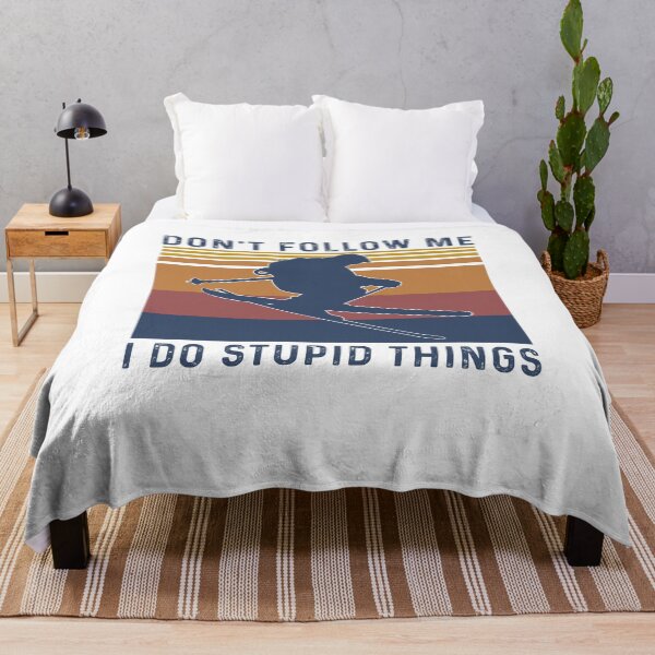 Item preview, Skiing Don't Follow Me I do Stupid Things - Funny Best Gift Ideas For Birthday Holidays Skiing Lover designed and sold by NDTStore.