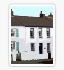 Traditional Fishermen's Cottages, Porthleven , Cornwall Sticker