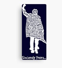 The Breakfast Club - Sincerely Yours - White Canvas Print