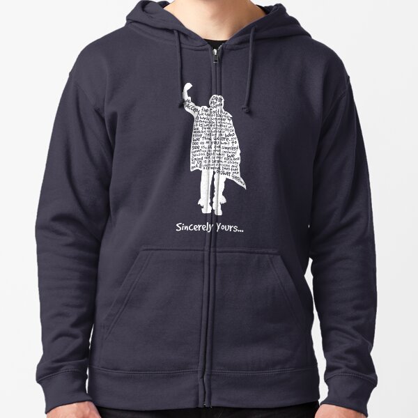 The Breakfast Club - Sincerely Yours - White Zipped Hoodie