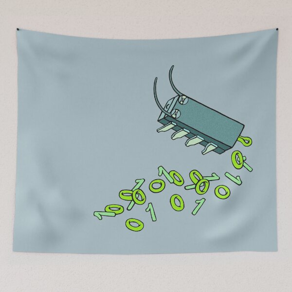 Item preview, Microchip Binary Bit Poop designed and sold by sandpiperstudio.