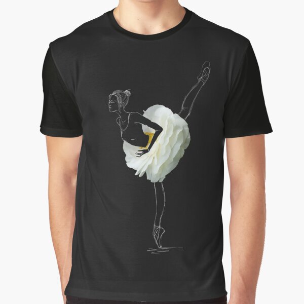 Item preview, Ballerina in white flower skirt designed and sold by Ctrl+P HQ.