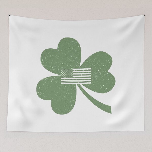 Item preview, Vintage Shamrock American Flag - Happy St. Patrick's Day designed and sold by LolasTees.