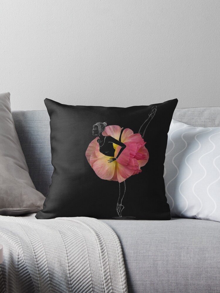 Thumbnail 1 of 4, Pillow, Ballerina en pointes designed and sold by Katharina13.