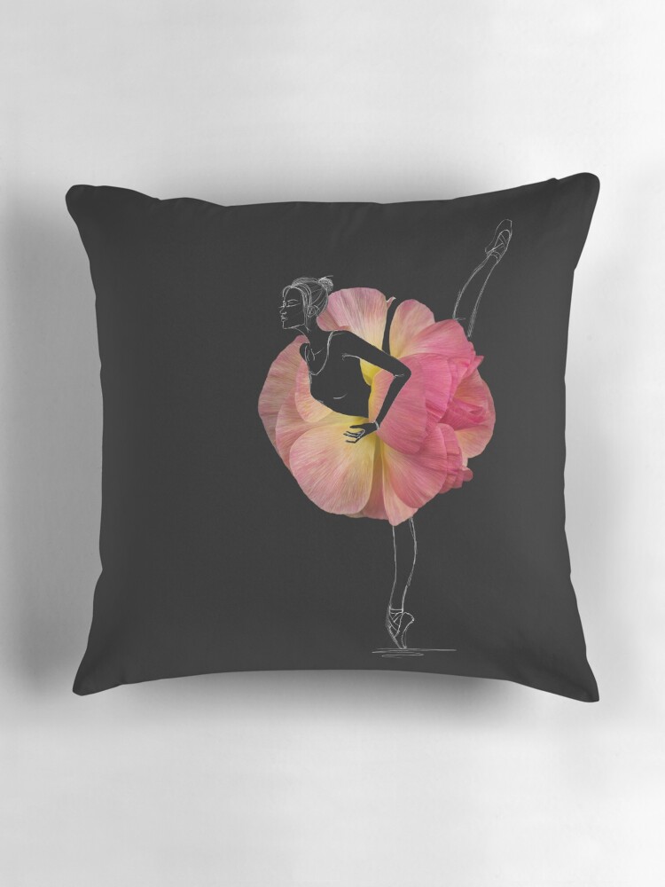 Thumbnail 3 of 4, Pillow, Ballerina en pointes designed and sold by Katharina13.