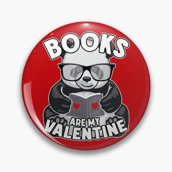 Item preview, Books Are My Valentine Cute Bookish Panda Bear Book Reader designed and sold by GrandeDuc.