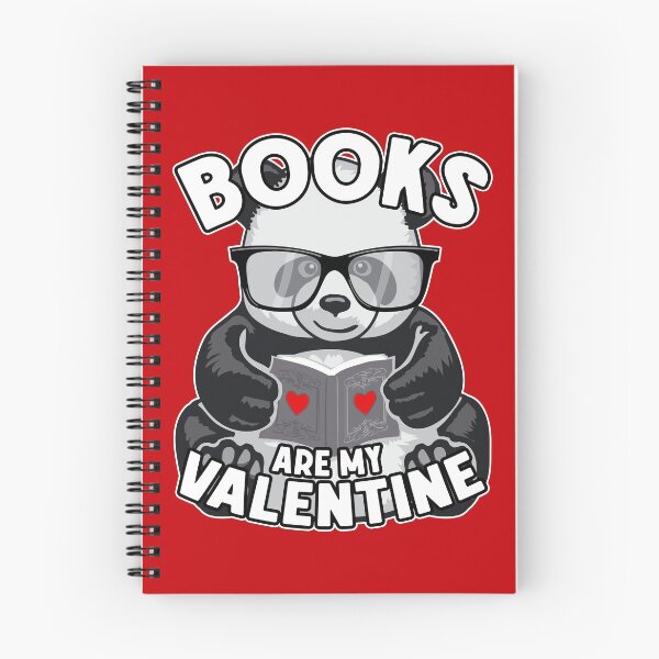 Item preview, Books Are My Valentine Cute Bookish Panda Bear Book Reader designed and sold by GrandeDuc.