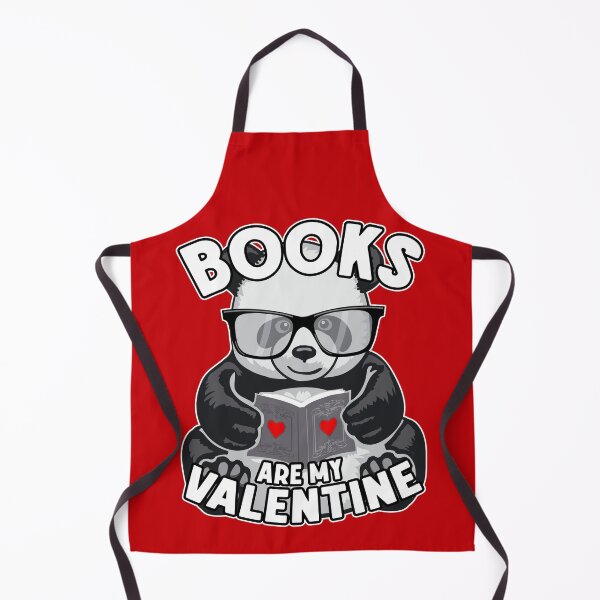 Item preview, Books Are My Valentine Cute Bookish Panda Bear Book Reader designed and sold by GrandeDuc.