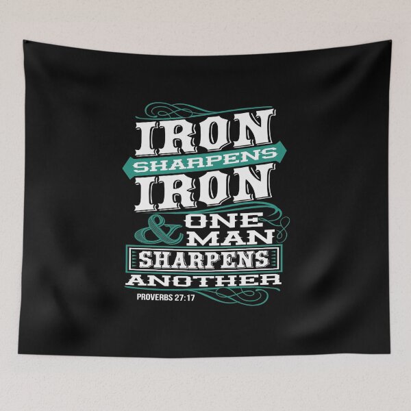 Item preview, Iron sharpens iron and one man sharpens another designed and sold by Azamat Hasanov.