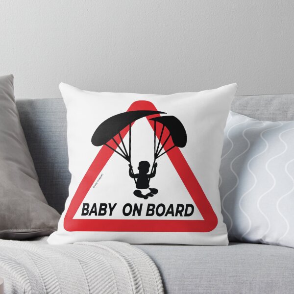 Aperçu de l'œuvre Panneau d'avertissement rouge - Parapente bébé à bord créée et vendue par BEYOURSPORT.