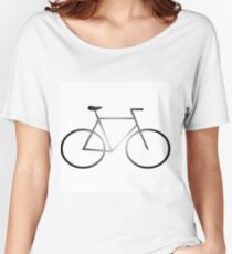 Bike - white Women's Relaxed Fit T-Shirt