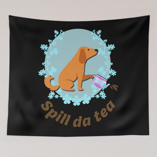 Item preview,  Spill Da Tea Dog Golden Retriever designed and sold by Earthchild8888.
