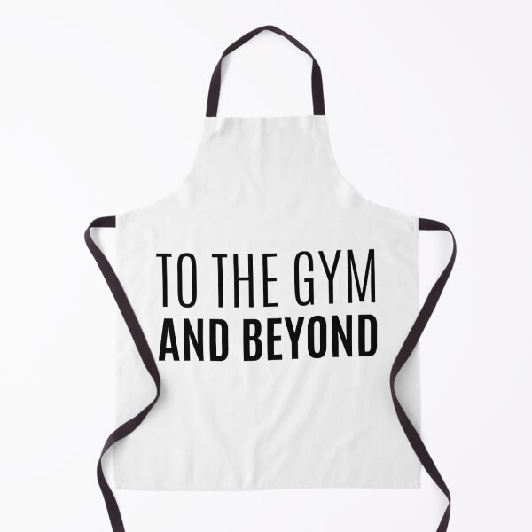 Item preview, To The Gym And Beyond - Funny - Fitness - Black Text designed and sold by DrawingBoard.
