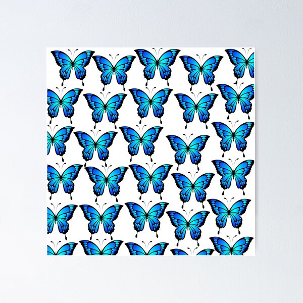 Item preview, Colorful aqua butterfly pattern designed and sold by parthapartim.