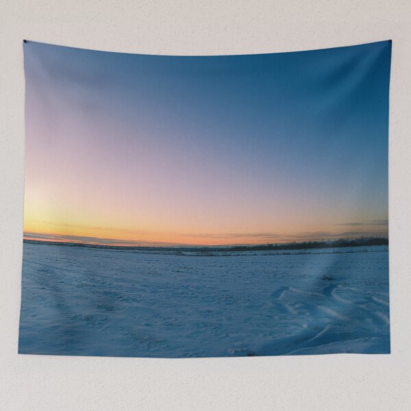 Item preview, Winter dusky sky over snowy fields designed and sold by yarvin13.