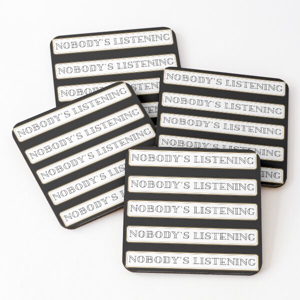 Item preview, Nobody is listening sarcastic quote t shirt [P-NIL 13]S  designed and sold by HIPNOTIZAR  CRAFTS.