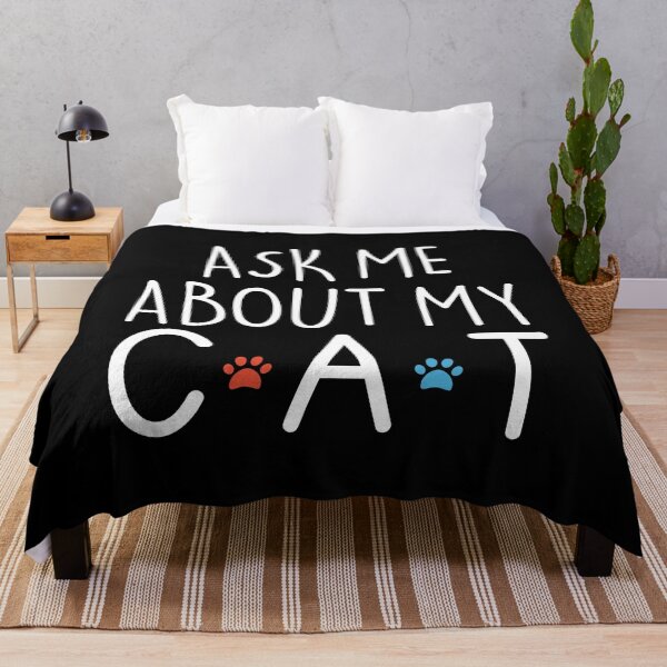 Item preview, Ask me about my cat - Cat lover gift designed and sold by Shop signer.