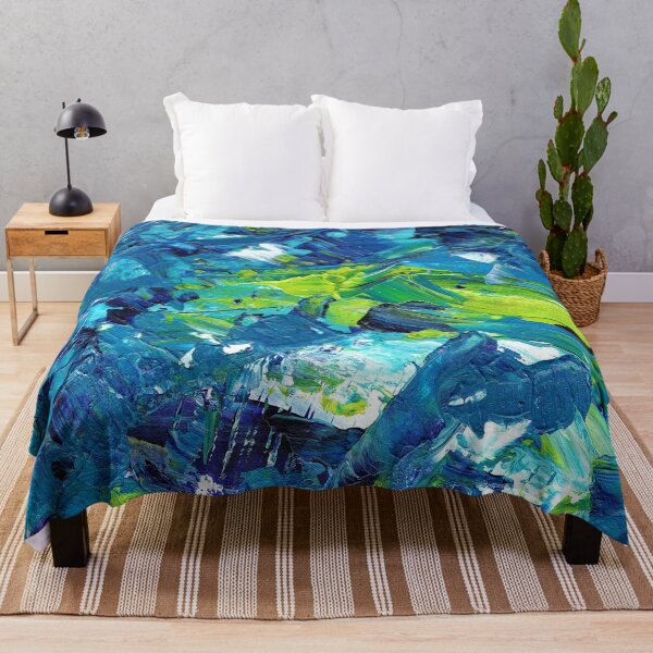 Item preview, dark blue crystal water painting pattern designed and sold by anzus13carlett.