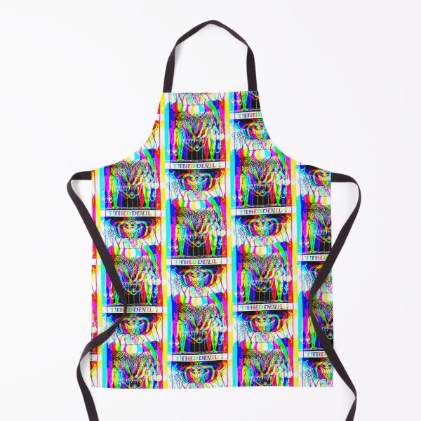 Item preview, Trippy Hallucinogenic Lucifer Devil Tarot Glitch Art designed and sold by BrooklynCaveman.