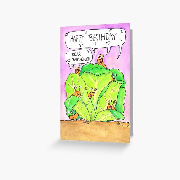 Item preview, Happy Birthday, Dear Gardener designed and sold by nicolejanes.