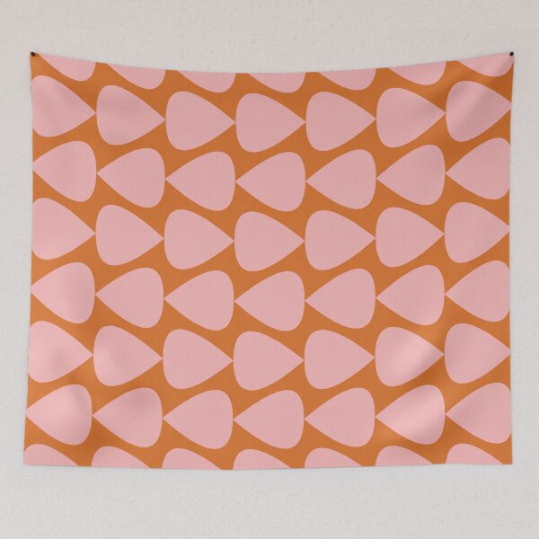 Item preview, Plectrum Geometric Pattern in Pink and Orange designed and sold by kierkegaard.