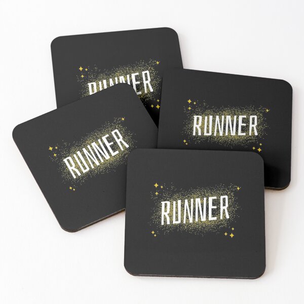 Item preview, Gold duster Runner / Run- black background designed and sold by grinta2021.