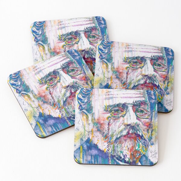 Item preview, EMILE ZOLA - watercolor portrait .2 designed and sold by lautir.