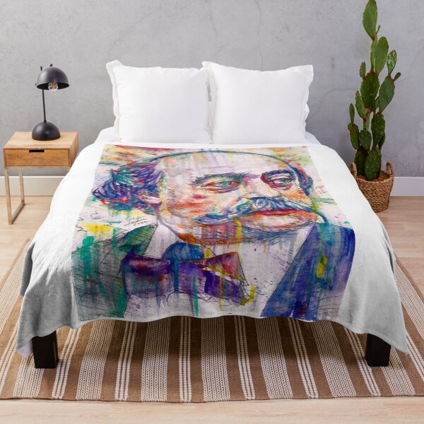 Item preview, GUSTAVE FLAUBERT watercolor portrait .1 designed and sold by lautir.
