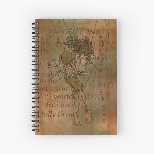 Molly Grue of The Last Unicorn Spiral Notebook