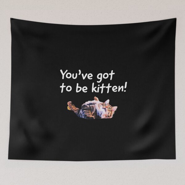 Item preview, You've got to be kitten, cute kittens pun. designed and sold by Theleochick.