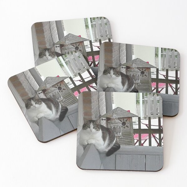 Item preview, Cat Enjoys Peace in a Garden designed and sold by hajarsdeco.