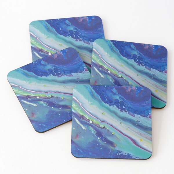 Item preview, Fluid Abstract Acrylic Painting “ocean blue” designed and sold by Zoltan10.