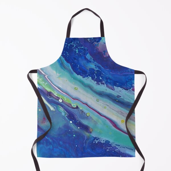 Aperçu de l'œuvre Peinture acrylique abstraite fluide "bleu océan" créée et vendue par Zoltan10.
