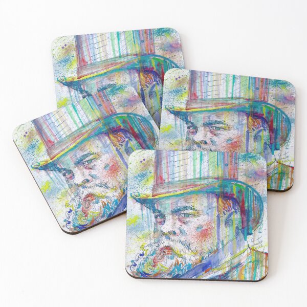 Item preview, PAUL VERLAINE - watercolor portrait .3 designed and sold by lautir.