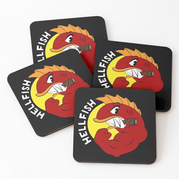 Item preview, (Flying) Hellfish - ¡Pegatinas, imanes, bolsas, posavasos y alfileres! designed and sold by mad-bull.